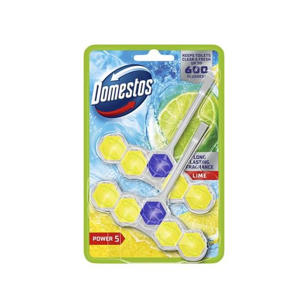 WC osviežujúci blok, 2 ks, DOMESTOS "Power 5", limetka