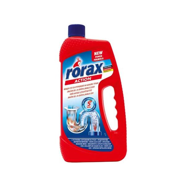 Čistič odtokov, gél, 1000 ml, RORAX
