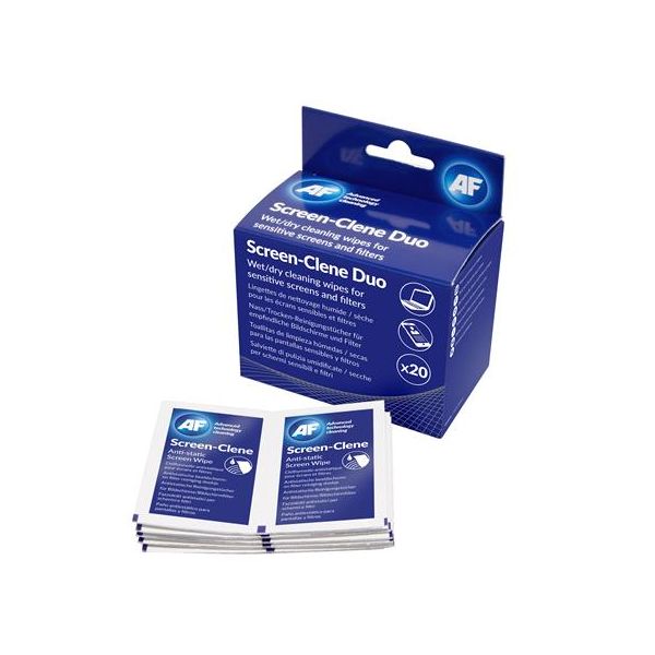 Čistiace utierky na monitory "Screen-Clene duo", vhké/suché