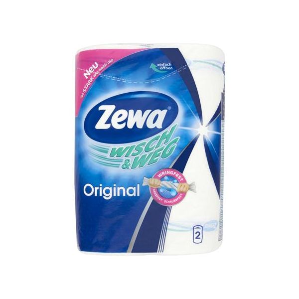 Kuchynské utierky, dvojvrstvové, 2 rolky/bal, ZEWA "Wisch&Weg Original"