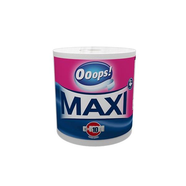 Kuchynské utierky, 2-vrstvové, 500 útržkov, kotúčové, "Ooops! Maxi"