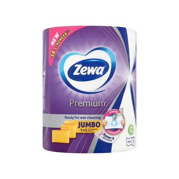 Papierové utierky, kotúčové, 230 útržkov, ZEWA "Premium Jumbo"