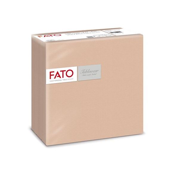 Servítky, 1/4 ohyb, 40x40 cm, FATO "Airlaid Shade", cappuccino