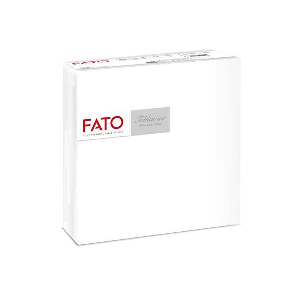 Servítky, 1/4 ohyb, 40x40 cm, FATO "Airlaid", biele