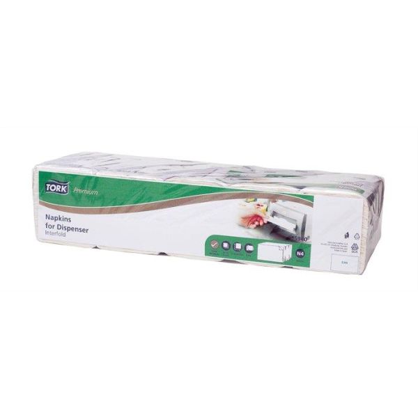 Servítka do zásobníka, 2-vrstvová, 21,3x33 cm, N4 systém, Premium, TORK "Xpressnap® Extra Soft", biela