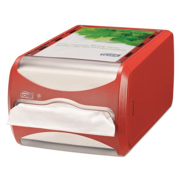 Zásobník na servítky, 145x191x307 mm, pultový, N4 systém, Signature line, TORK "Xpressnap®", červený