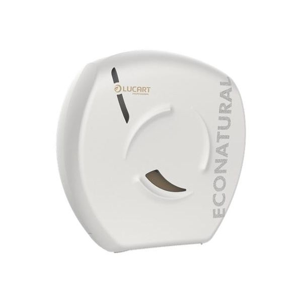 Dávkovač toaletného papiera, 35,7x35,2x14,2 cm, LUCART "EcoNatural Flow Jumbo," biela