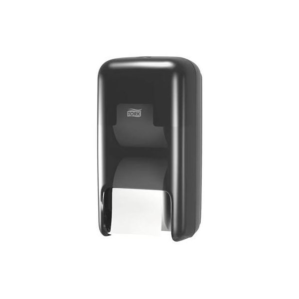 Zásobník toaletného papiera, bezdutinkový, na 2 kotúče, T7 systém, TORK "OptiServe", čierna