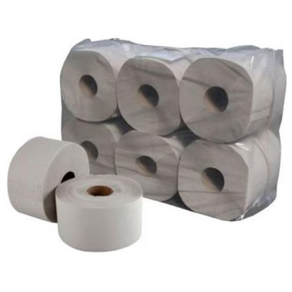 Toaletný papier, 1 vrstvový, veľký kotúč, 130 m, priemer 19 cm, "Vella", prírodný