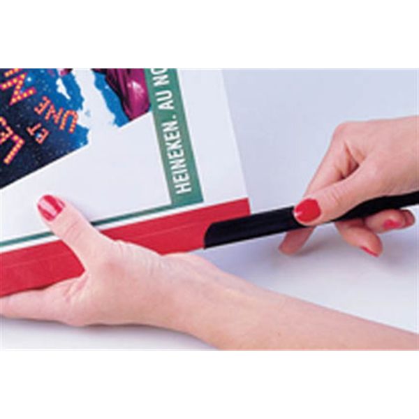 Násuvná lišta, 9-12 mm, 61-120 listov, FELLOWES "Relido", priehľadná 