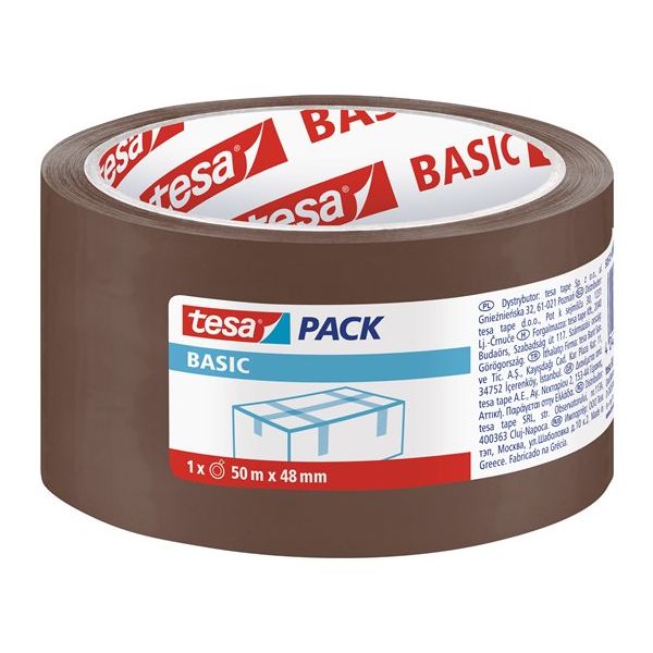 Baliaca páska, 48 mm x 50 m, TESA "Basic", hnedá