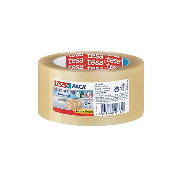 Baliaca páska, 50 mm x 66 m, TESA "Ultra Strong", priesvitná
