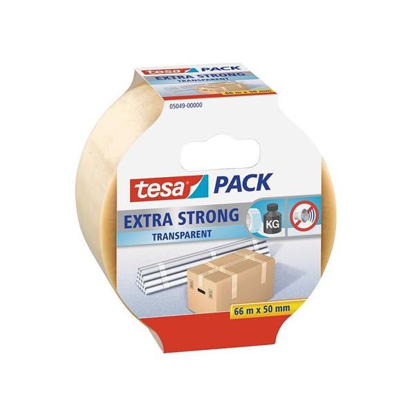 Baliaca páska, 50 mm x 66 m, TESA "Extra Strong", priehľadná