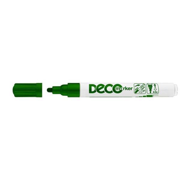 Lakový popisovač, 2-4 mm, ICO "Decomarker", zelený