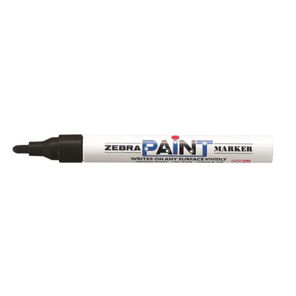 Lakový popisovač, 3 mm, ZEBRA "Paint marker", čierna