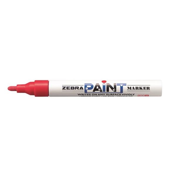 Lakový popisovač, 3 mm, ZEBRA "Paint marker", červená
