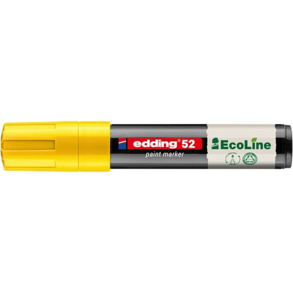 Lakový popisovač, 4-15 mm, EDDING "52", žltý