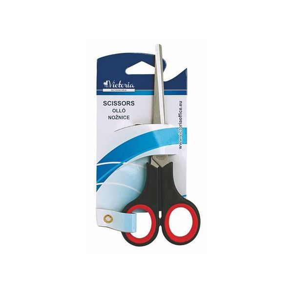 Nožnice, kancelárske, 16 cm, VICTORIA OFFICE, čierna