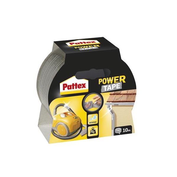 Lepiaca páska, 50 mm x 10 m, HENKEL "Pattex Power Tape", strieborná, 10m