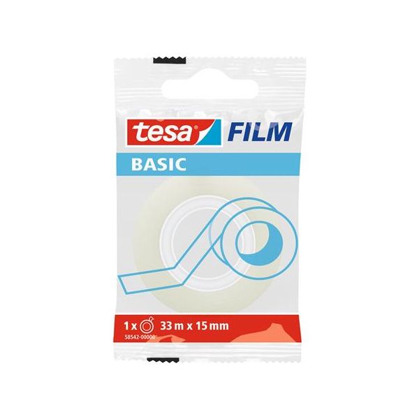 Lepiaca páska, 15 mm x 33 m, TESA "Basic", priehľadná