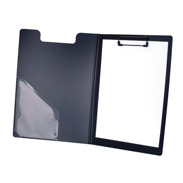 Podložka na písanie, s príklopom, A4, VIQUEL, čierna