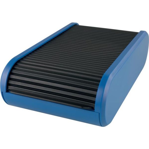 Stolová kartotéka na vizitky, 300 ks, HELIT "Linear", modrá