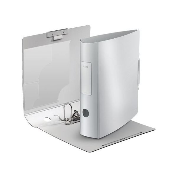 Pákový šanón, 82 mm, A4, PP, LEITZ "180 Active Style", krištálovo biely