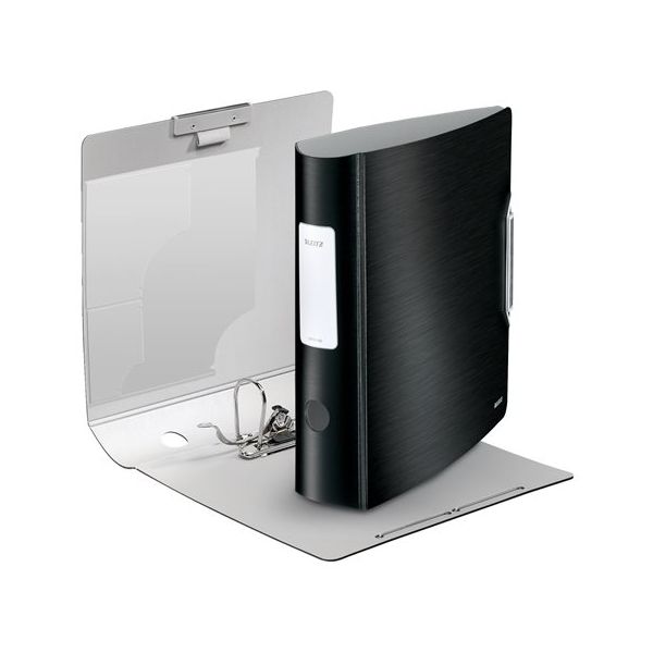 Pákový šanón, 82 mm, A4, PP, LEITZ "180 Active Style", saténovo čierny