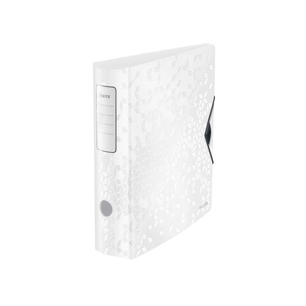 Pákový šanón, 82 mm, A4, PP, LEITZ "180 Active Wow", biela