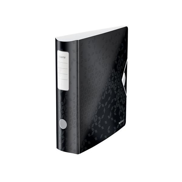 Pákový šanón, 82 mm, A4, PP, LEITZ "180 Active Wow", čierna