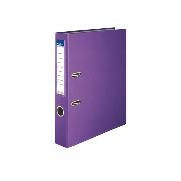 Pákový šanón, 50 mm, A4, PP/kartón, VICTORIA OFFICE  "Basic", fialový