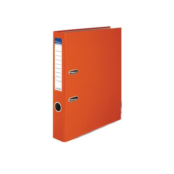 Pákový šanón, 50 mm, A4, PP/kartón, s ochranným spodným kovaním, VICTORIA OFFICE, "Basic", oranžový