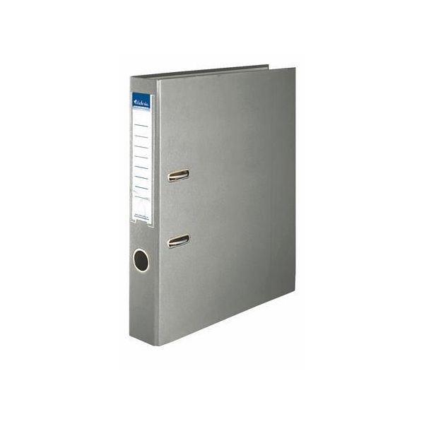 Pákový šanón, 50 mm, A4, PP/kartón, VICTORIA OFFICE, "Basic", sivý