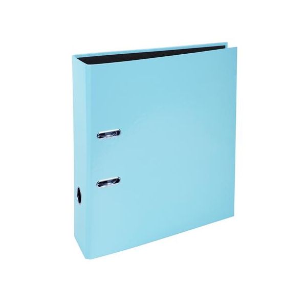 Pákový šanón, 80 mm, A4, kartón, EXACOMPTA "Aquarel", pastelovo modrý