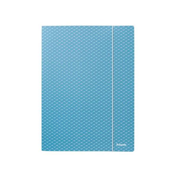 Doska s gumičkou, kartónová, A4, ESSELTE "Colour`Breeze", modrá