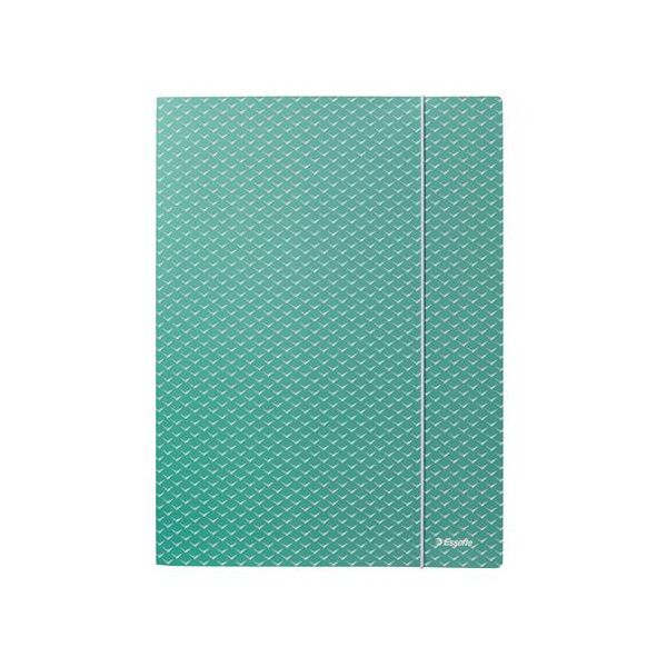 Doska s gumičkou, kartónová, A4, ESSELTE "Colour`Breeze", zelená