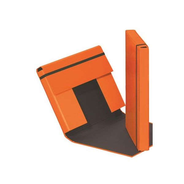 Doska s gumičkou, A4, 40 mm, kartón, PAGNA "Trend", oranžová