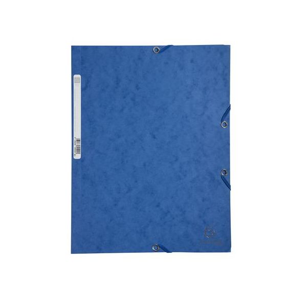 Doska s gumičkou, prešpánová, A4, EXACOMPTA, modrá