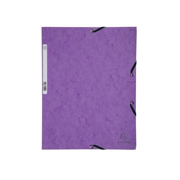 Doska s gumičkou, prešpánová, A4, EXACOMPTA, fialová