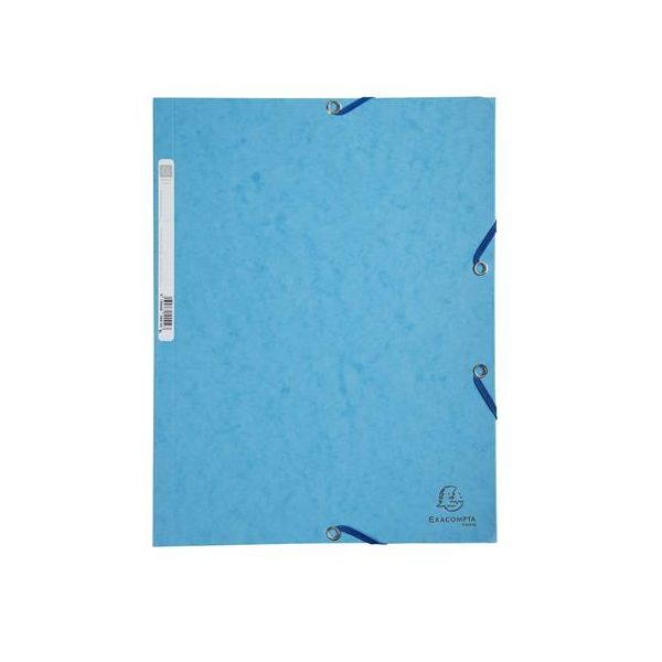 Doska s gumičkou, prešpánová, A4, EXACOMPTA, tyrkysová