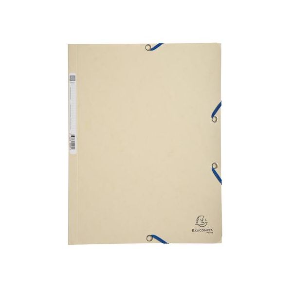 Doska s gumičkou, prešpánová, A4, EXACOMPTA, slonovina