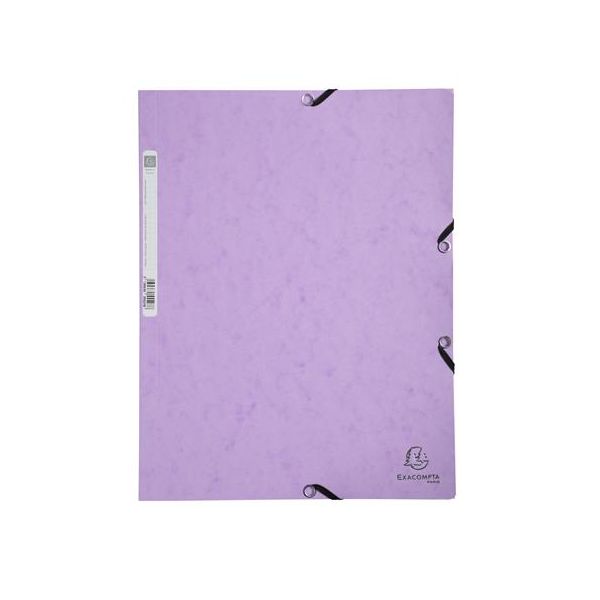Doska s gumičkou, prešpánová, A4, EXACOMPTA, "Aquarel", fialová