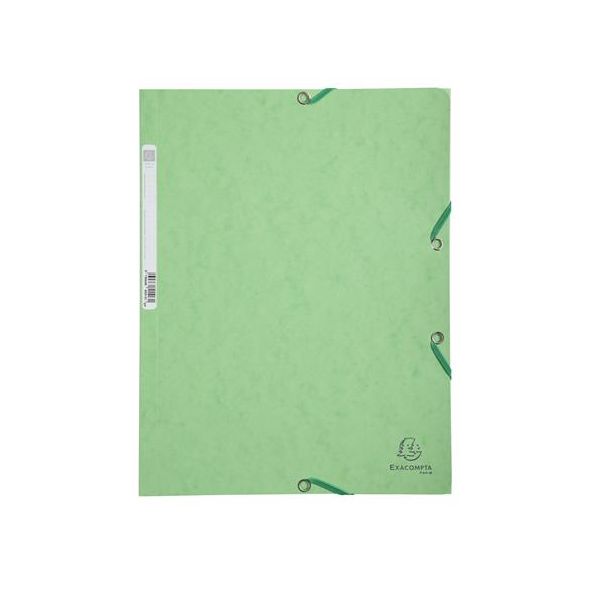 Doska s gumičkou, prešpánová, A4, EXACOMPTA, zelená