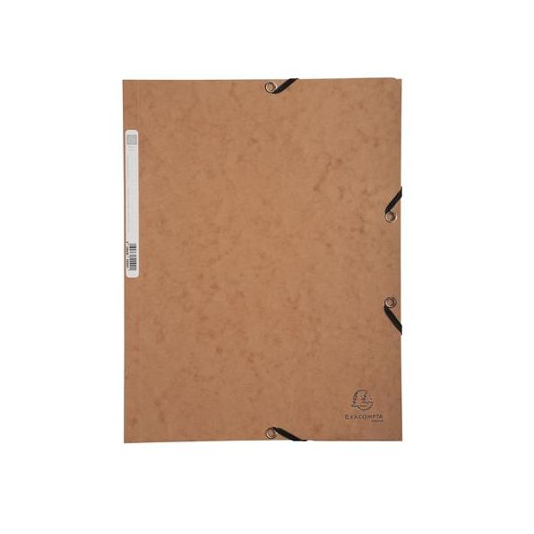 Doska s gumičkou, prešpánová, A4, EXACOMPTA, hnedá