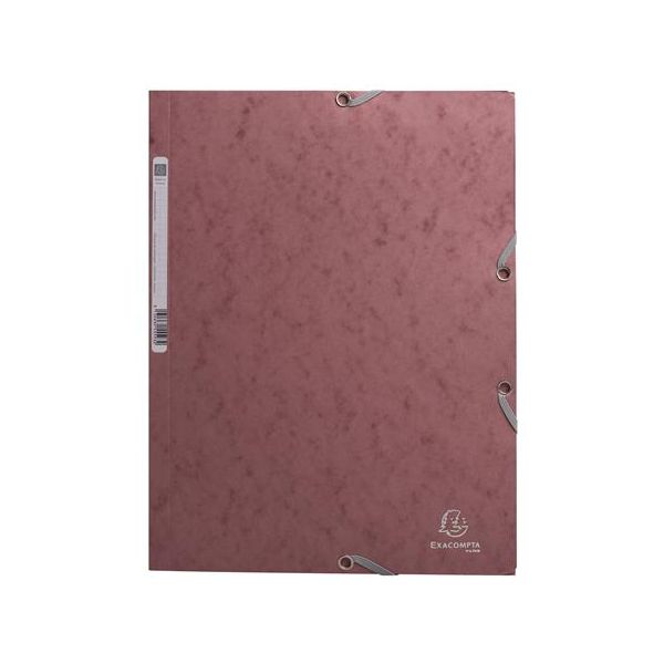 Doska s gumičkou, prešpánová, A4, EXACOMPTA "Skandi", stará ružová