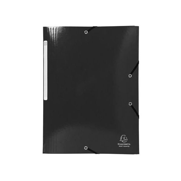 Doska s gumičkou, kartón, A4, EXACOMPTA "Iderama", čierna