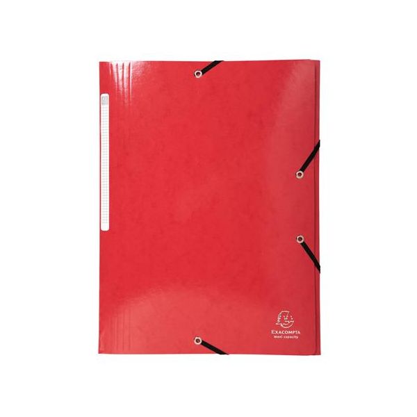 Doska s gumičkou, kartón, A4, EXACOMPTA "Iderama", červená