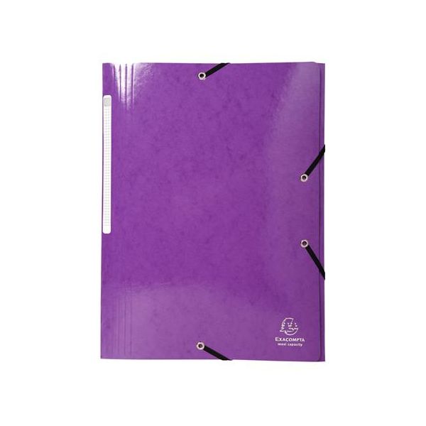 Doska s gumičkou, kartón, A4, EXACOMPTA "Iderama", fialová