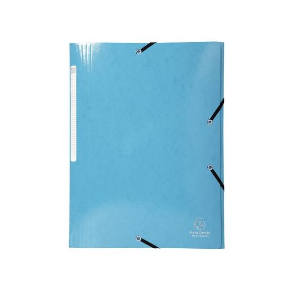 Doska s gumičkou, kartón, A4, EXACOMPTA "Iderama", svetlomodrá