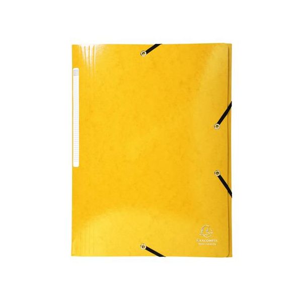 Doska s gumičkou, kartón, A4, EXACOMPTA "Iderama", žltá